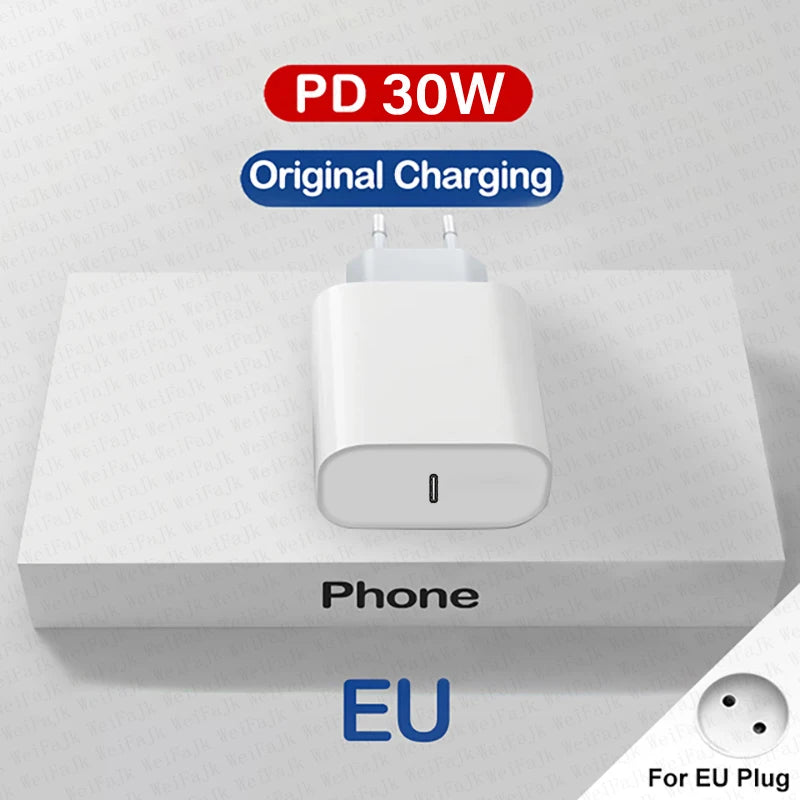 Original Apple 30W Fast Charger with USB-C Cable