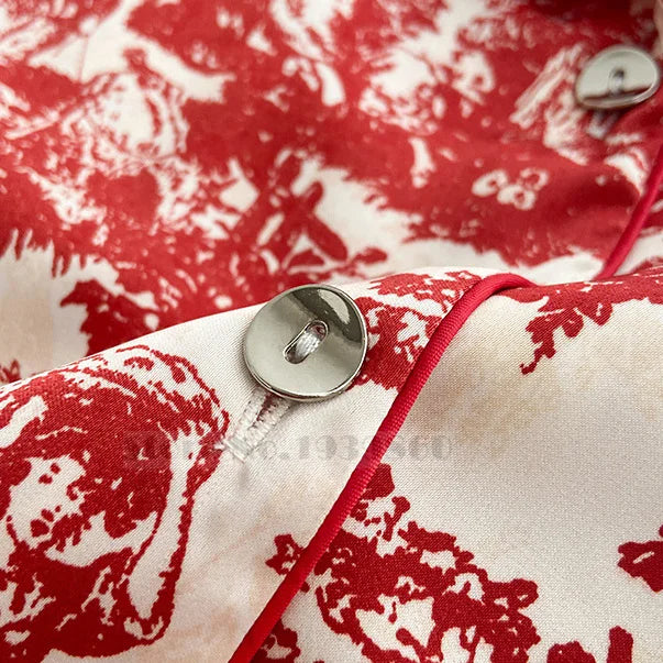 Women’s Floral Satin Pajama Set