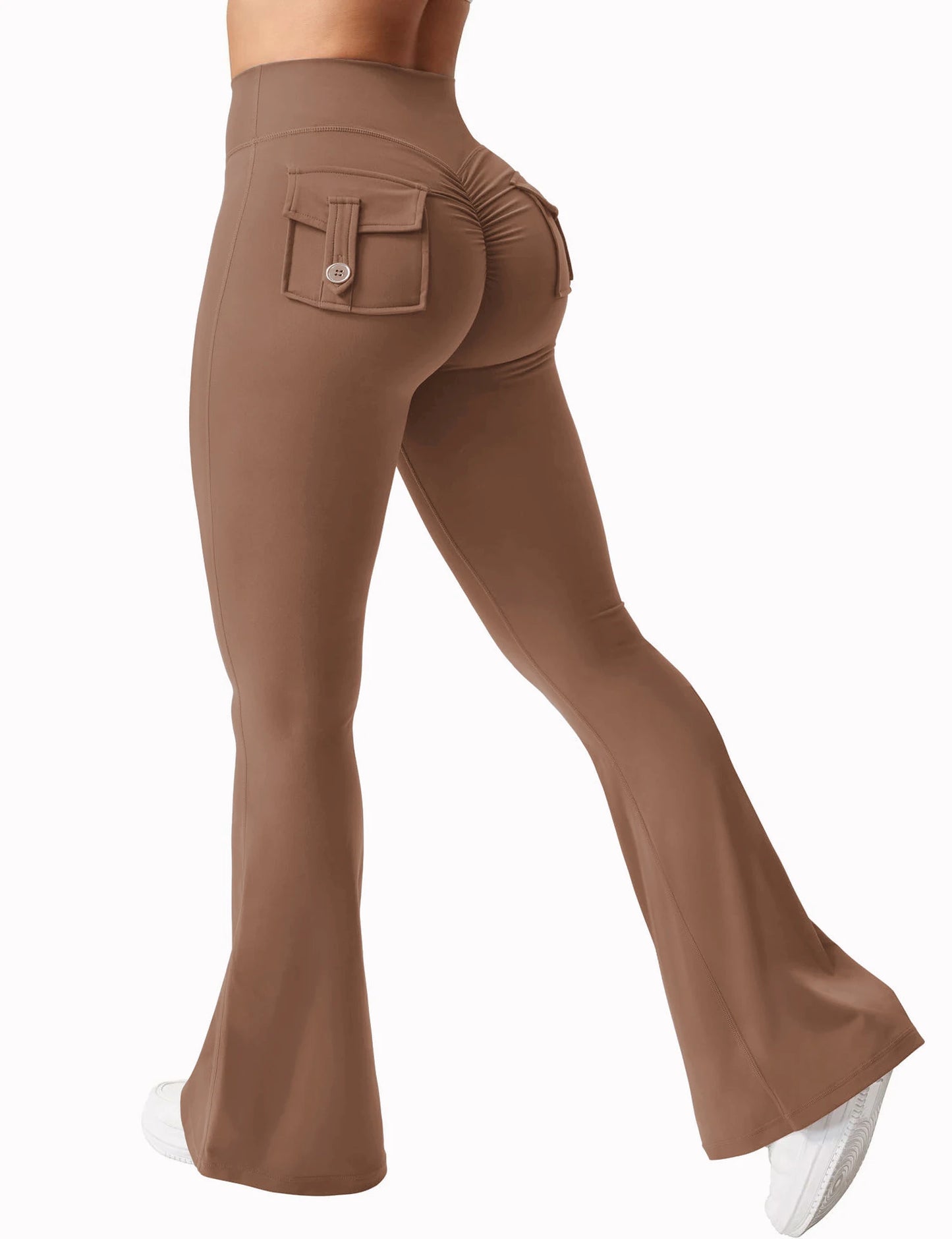 2025 New Arrival – Women’s Wide-Leg High-Stretch Yoga Leggings with Pockets