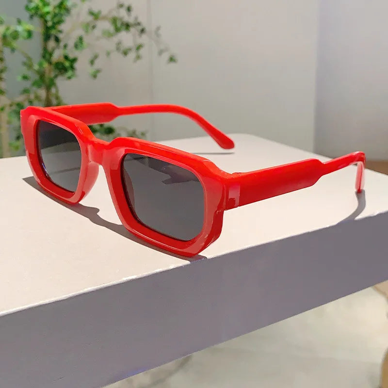 New Vintage Rectangle Frame Sunglasses
