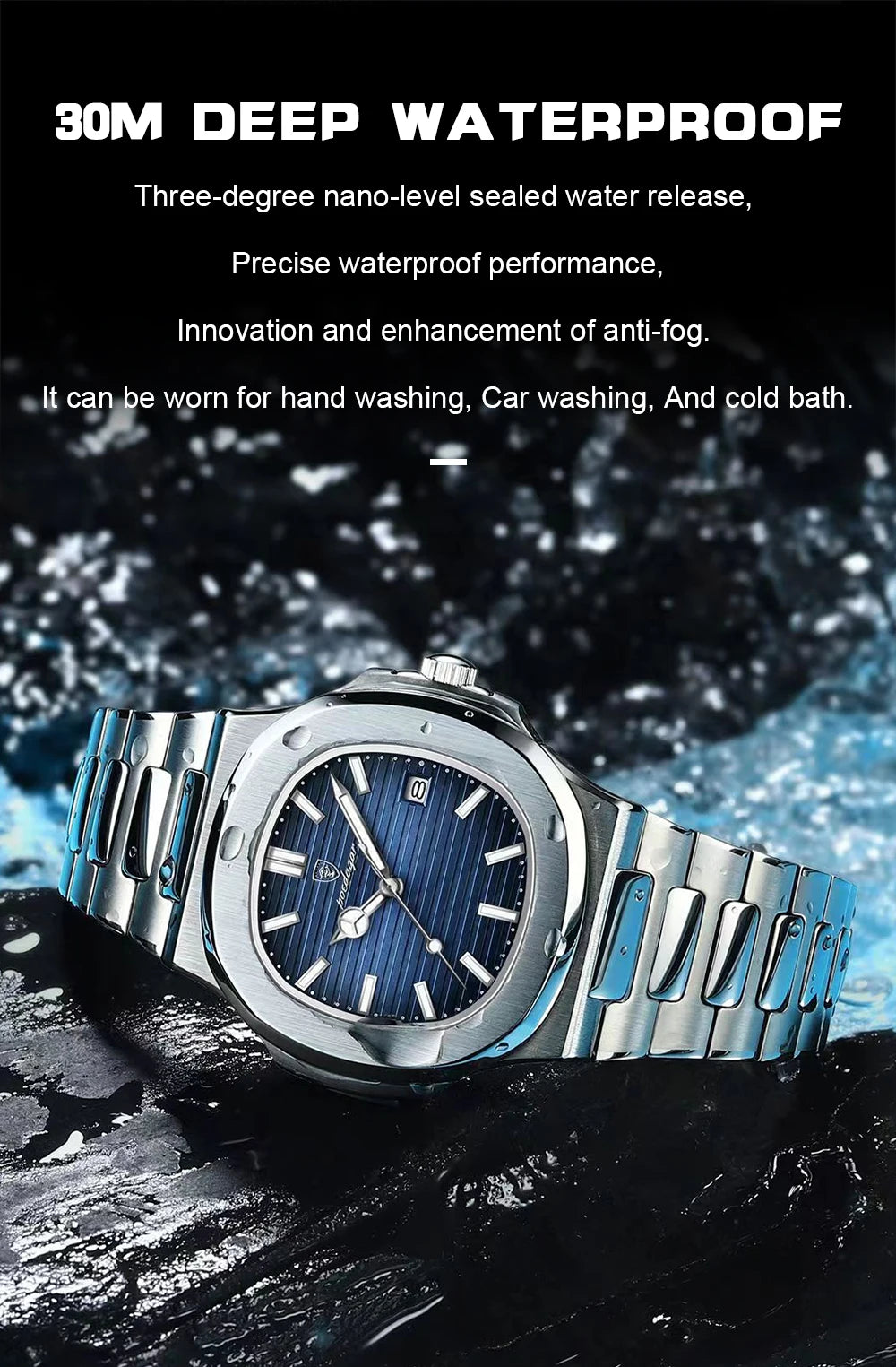 Square Luxury Men’s Wristwatch