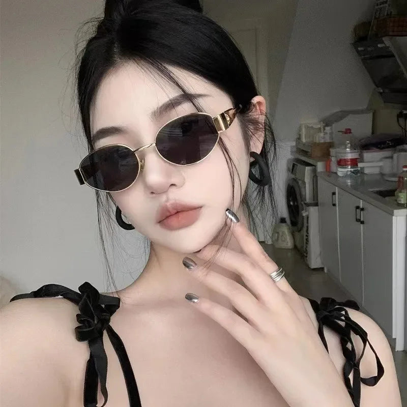 2025 Advanced Metal Oval Sunglasses