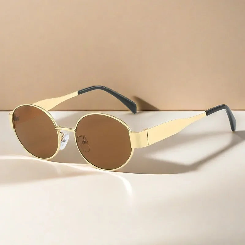 2025 Advanced Metal Oval Sunglasses