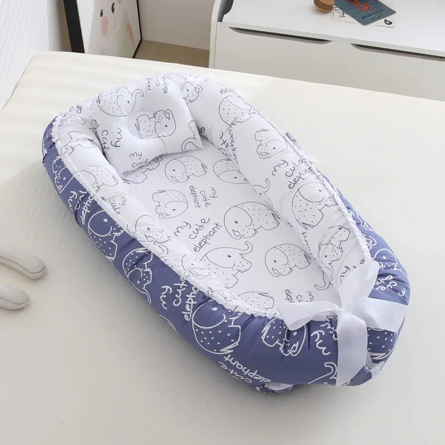 85×50cm Baby Nest Bed with Pillow