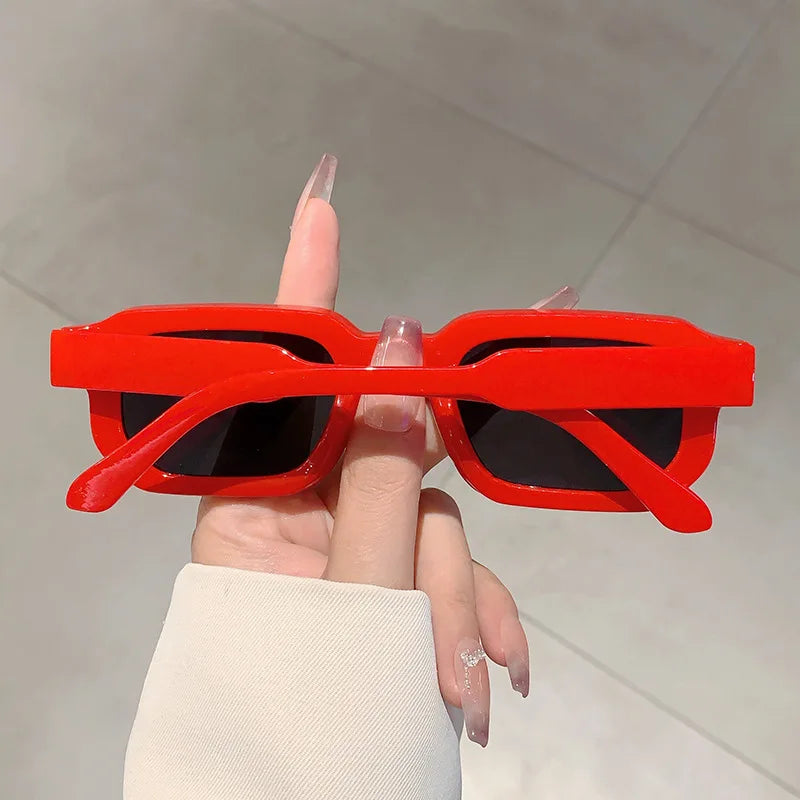 New Vintage Rectangle Frame Sunglasses