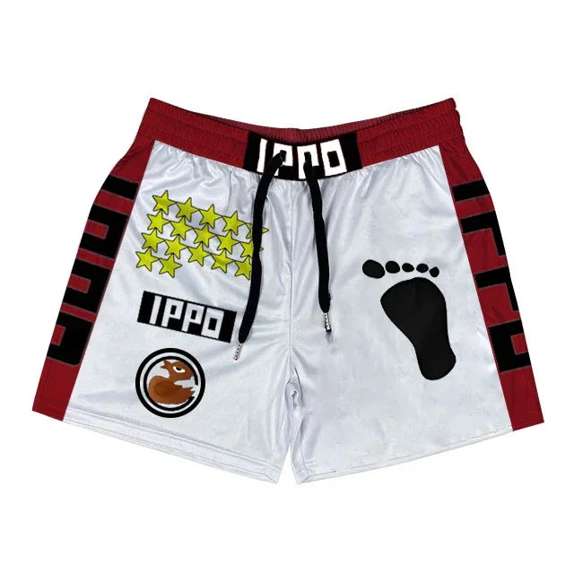 Anime 3D Print Mesh Shorts