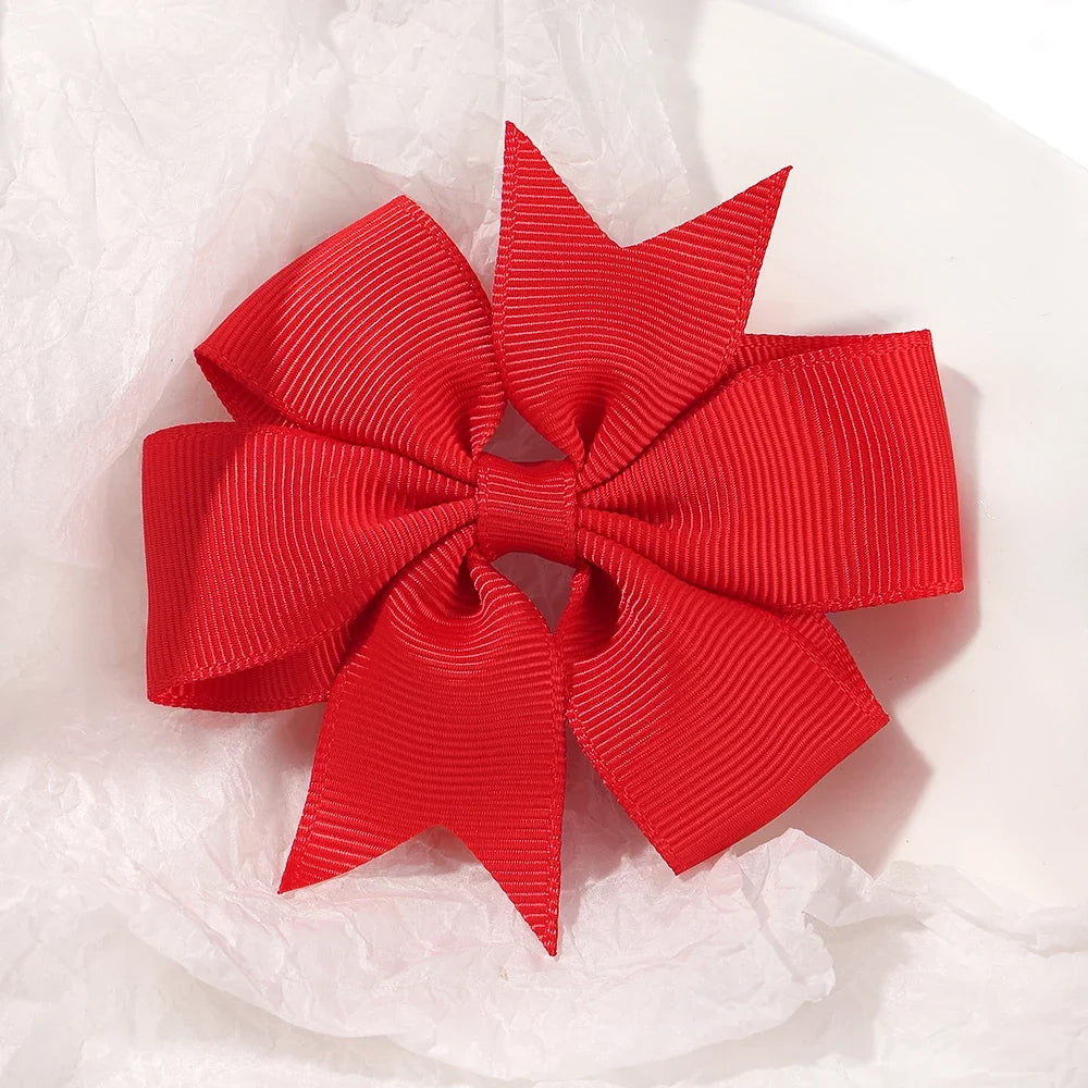 20/40PCS Candy Color Bow Hair Clip Set