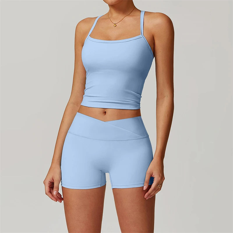2-Piece Women's Yoga & Fitness Set – Sports Bra & Leggings