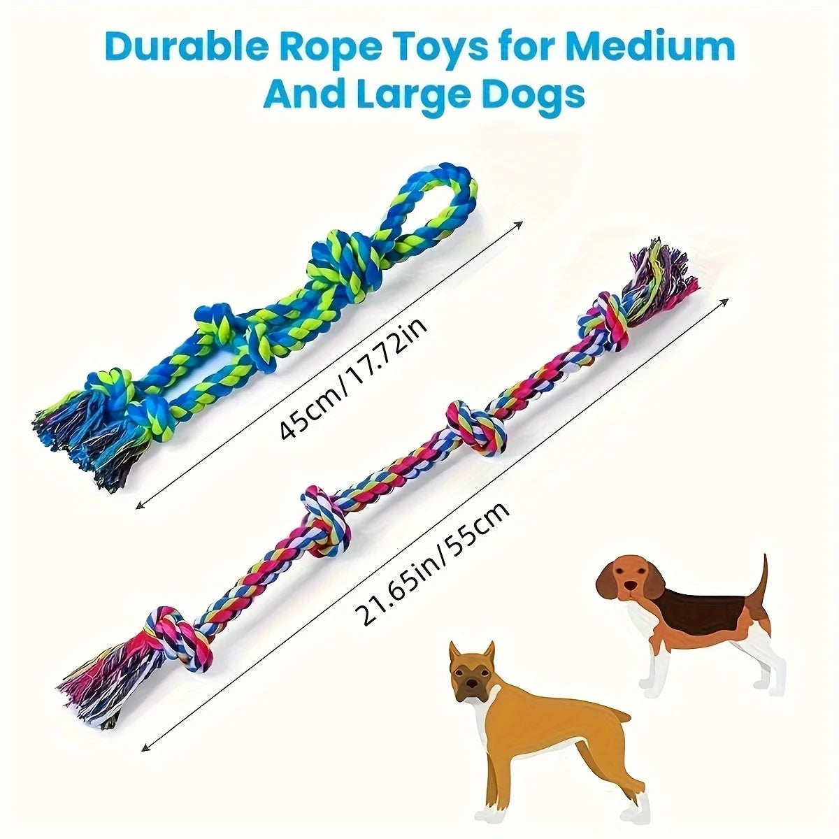 Indestructible Knot Dog Chew Toy