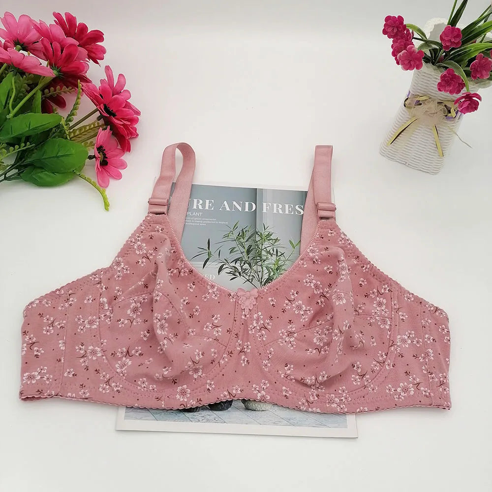 Plus Size Floral Push-Up Bra