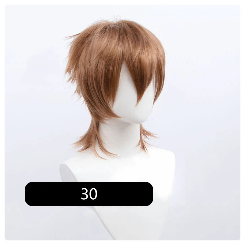 MUMUPI Synthetic Short Wolf Cut Wig with Bangs