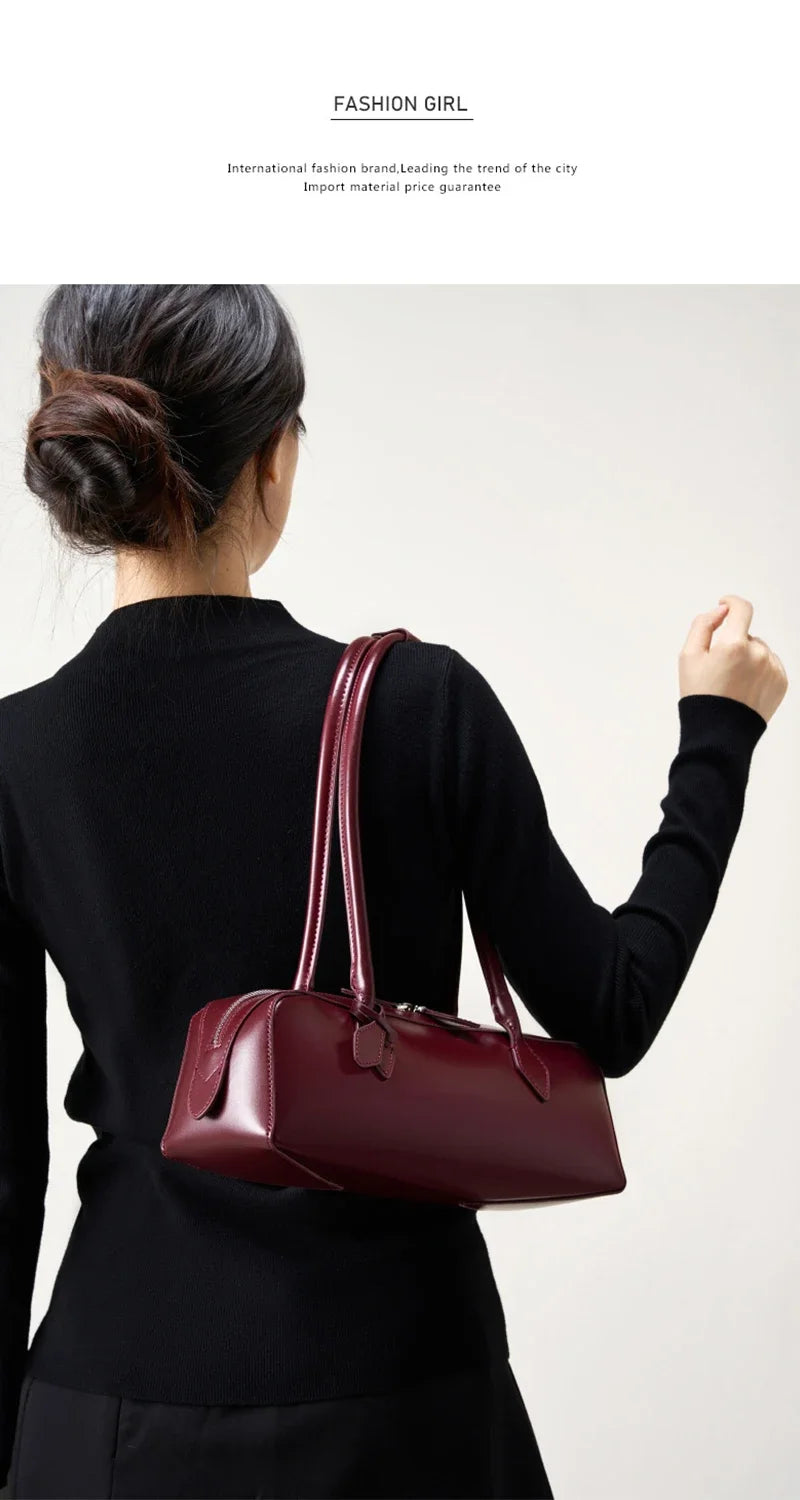 2025 New Genuine Leather Women’s Shoulder Bag