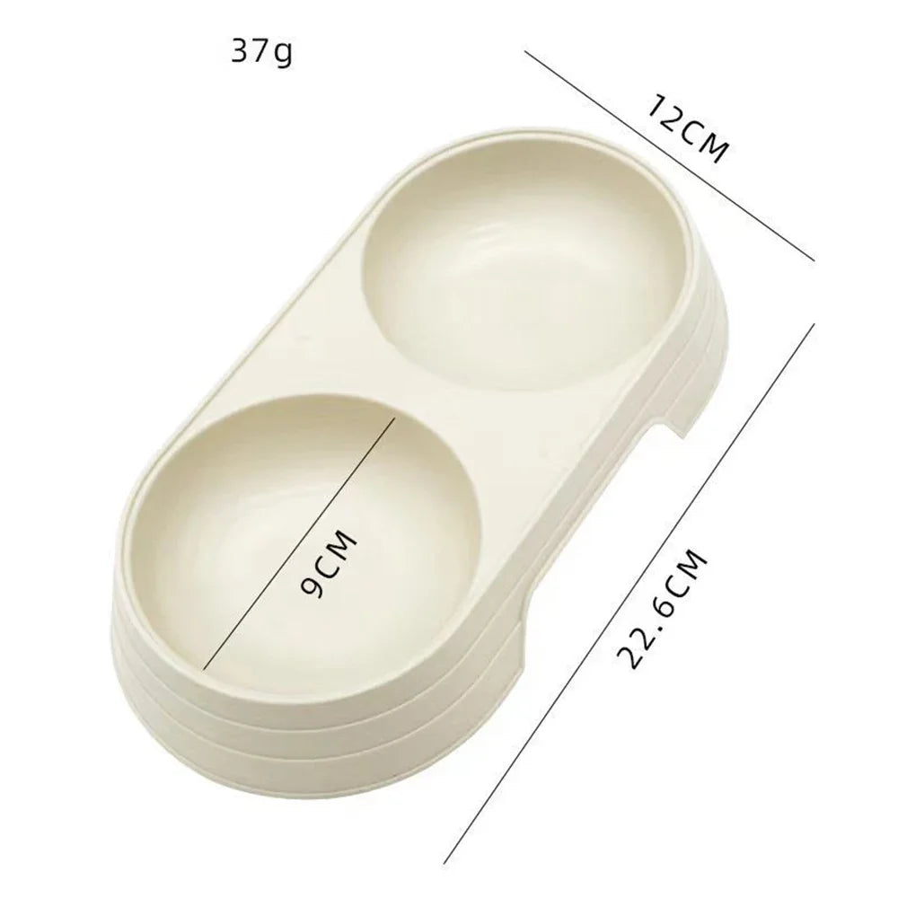 Pet Double Bowl Feeder