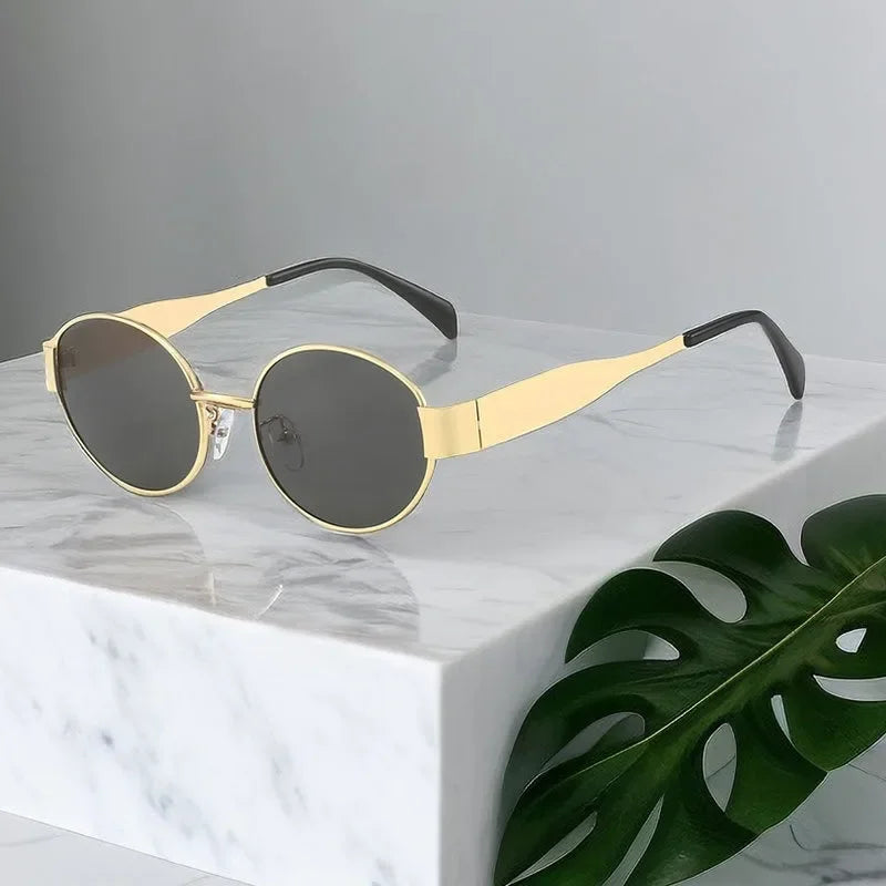 2025 Advanced Metal Oval Sunglasses