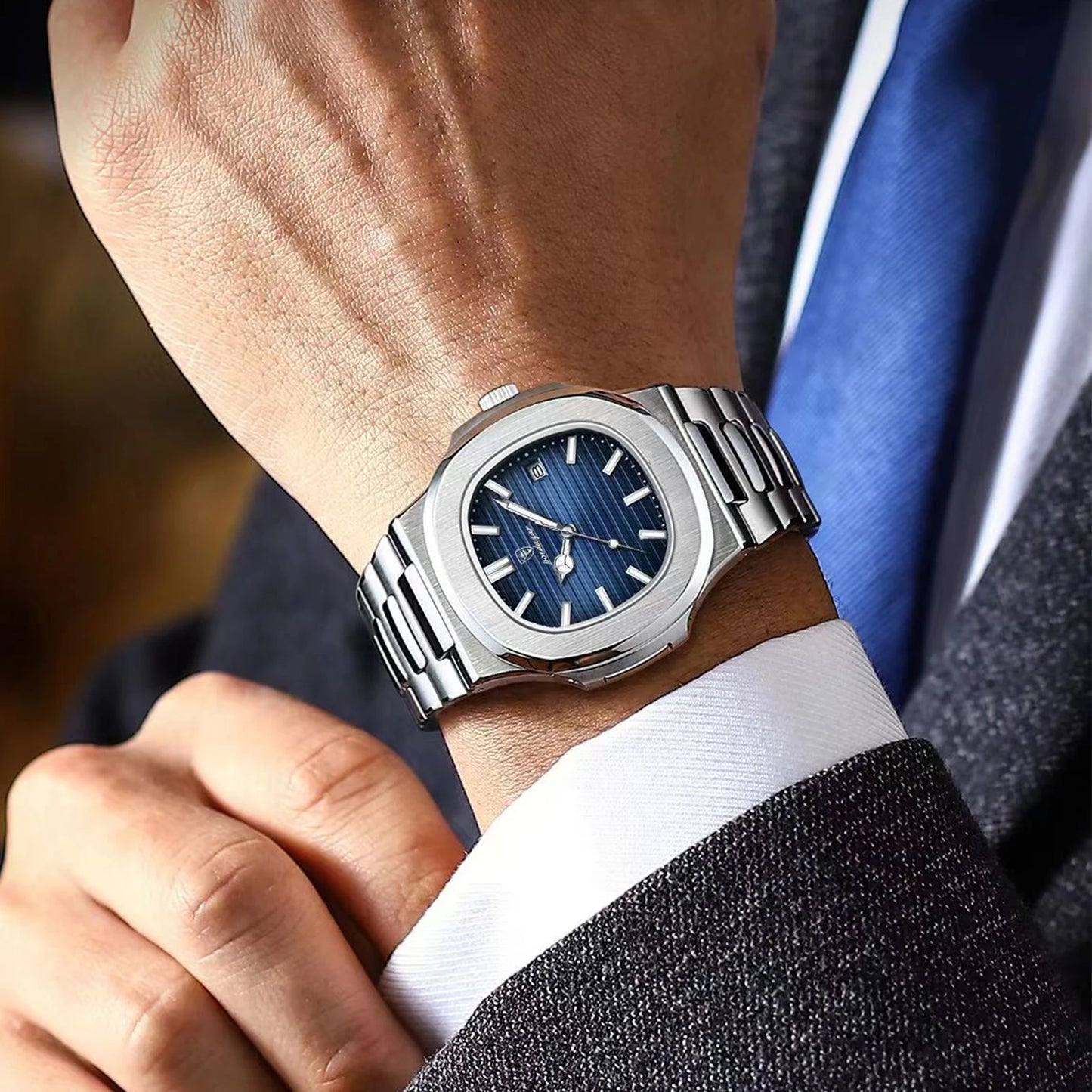 Square Luxury Men’s Wristwatch