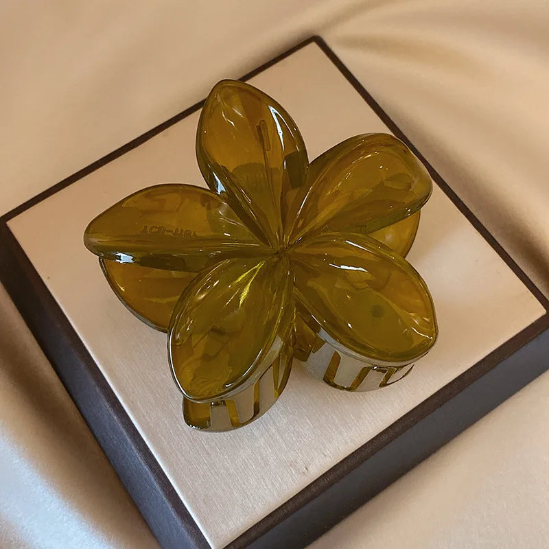 Large Flower Claw Clips