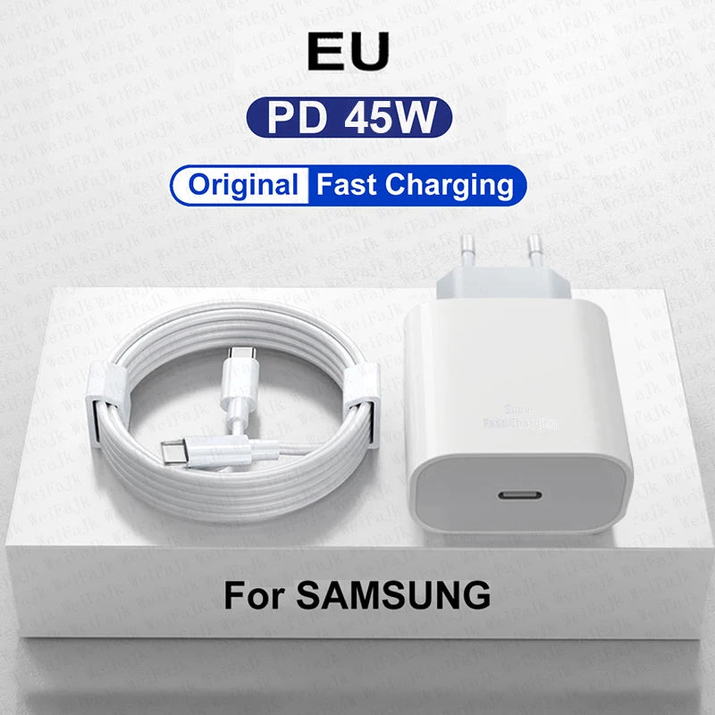 Original 45W USB-C Fast Charger for Samsung