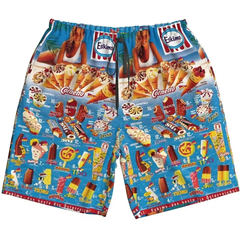 2025 Trendy Ice Cream Print Hawaiian Shirt
