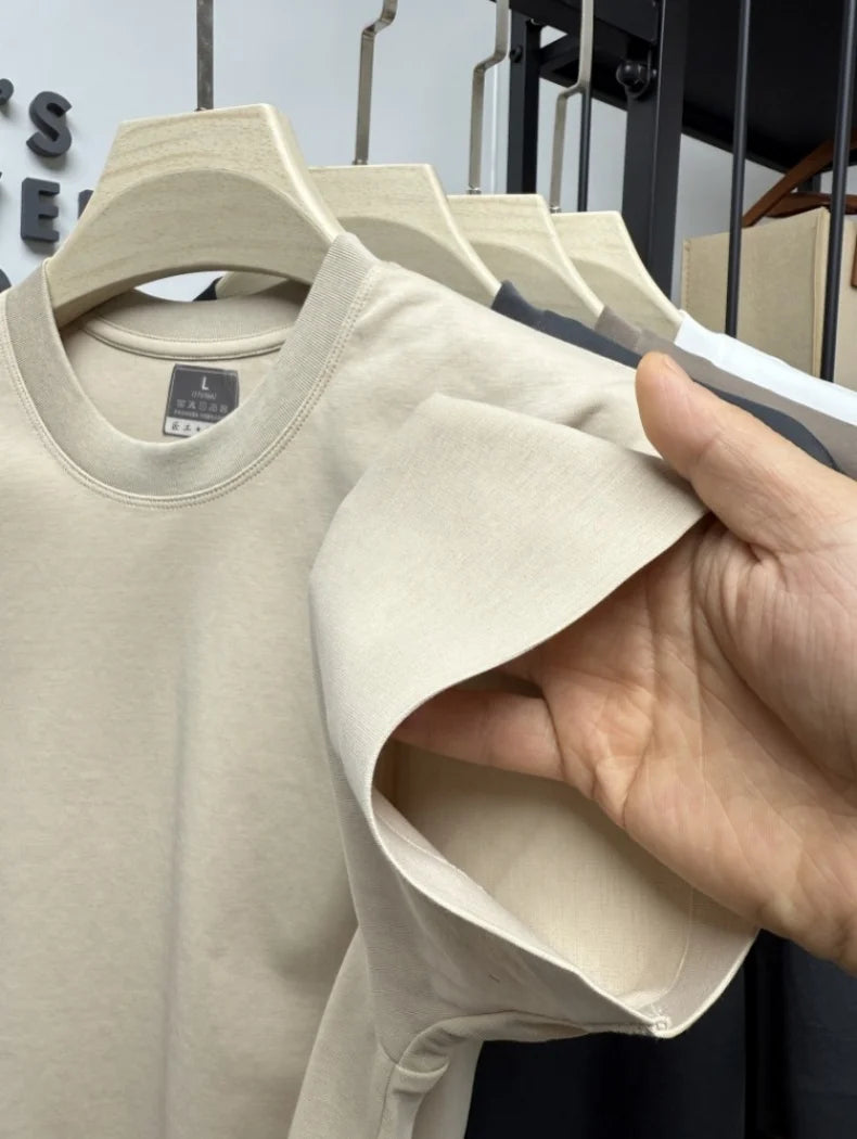 Luxury Cotton Men’s Seamless T-Shirt