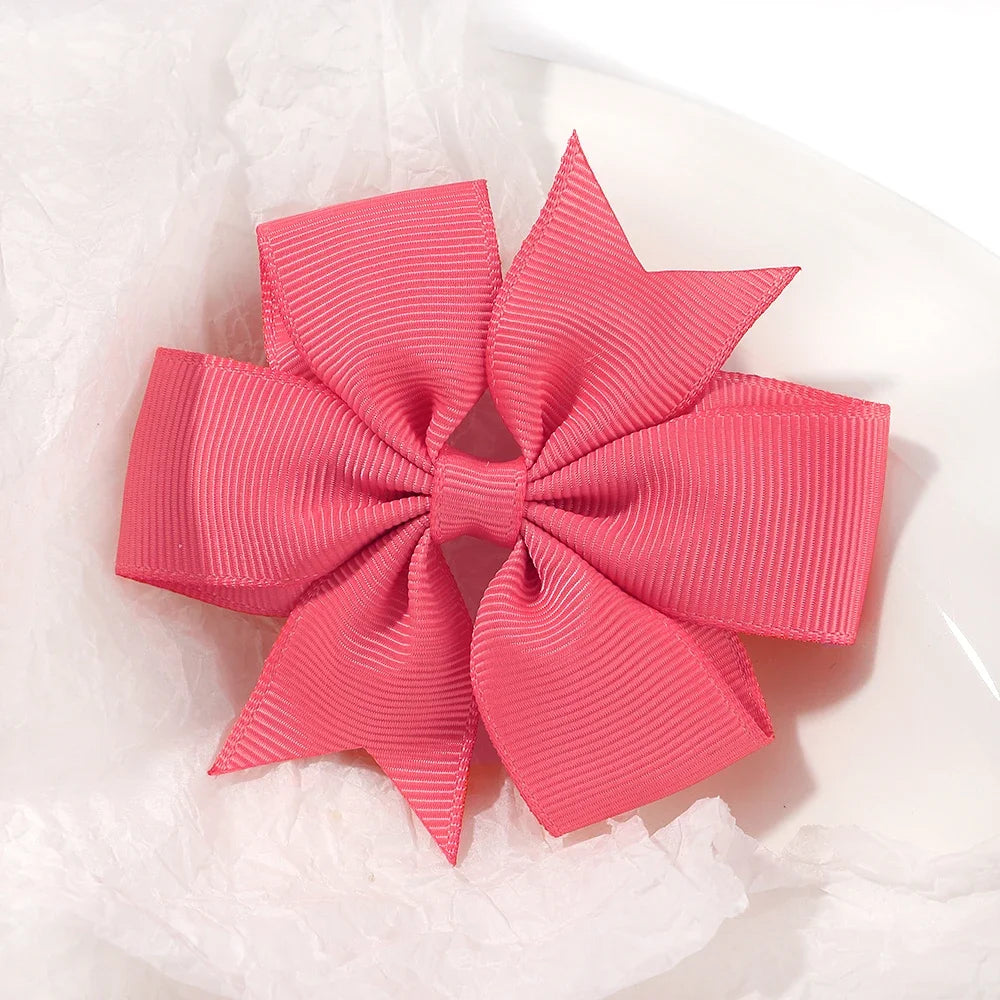 20/40PCS Candy Color Bow Hair Clip Set