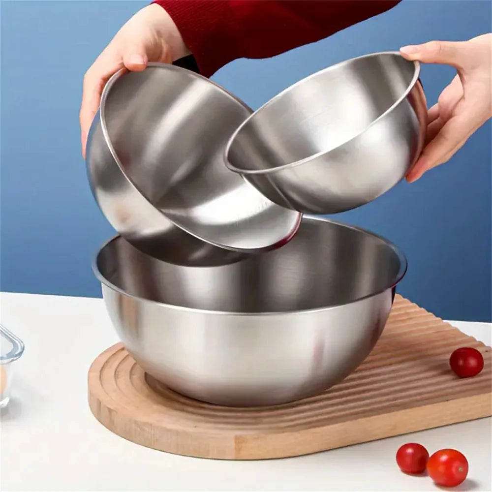 Large Capacity Bowls with Measurement Scale for Cooking, Baking & Food Storage