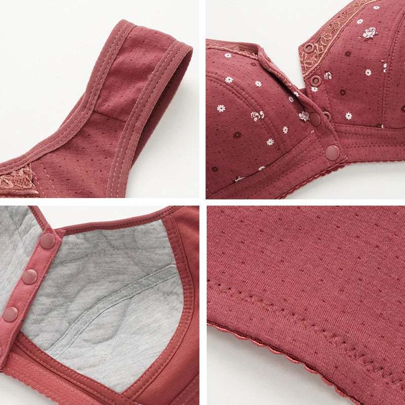 3Pcs/Set Front Closure Plus Size Bras