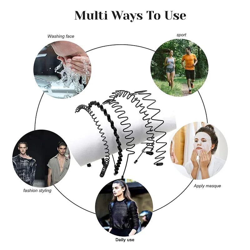 6/1PCS Fashion Metal Hair Band