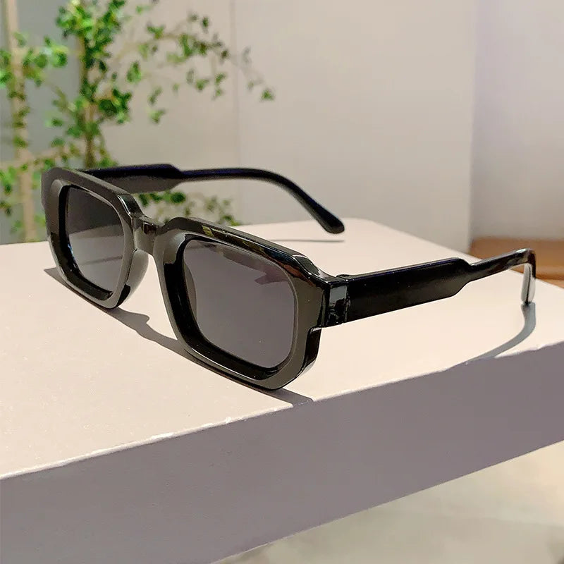New Vintage Rectangle Frame Sunglasses