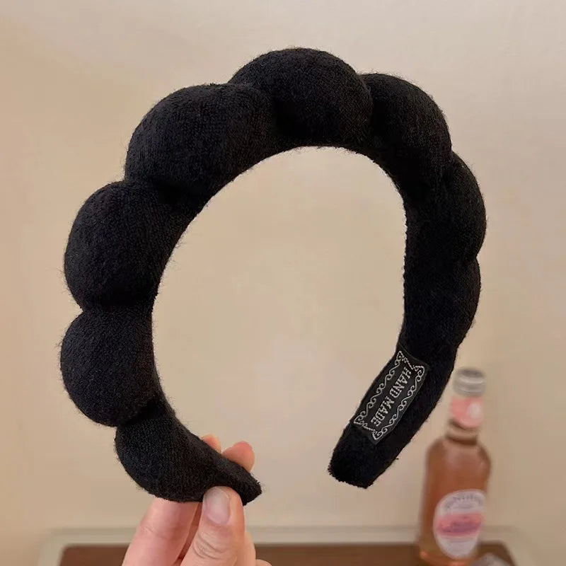 2025 Fashion Puffy Sponge Headband for Women & Girls