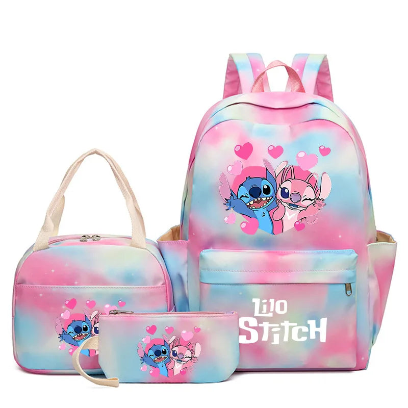 3Pcs/Set Disney Lilo & Stitch Backpack Set