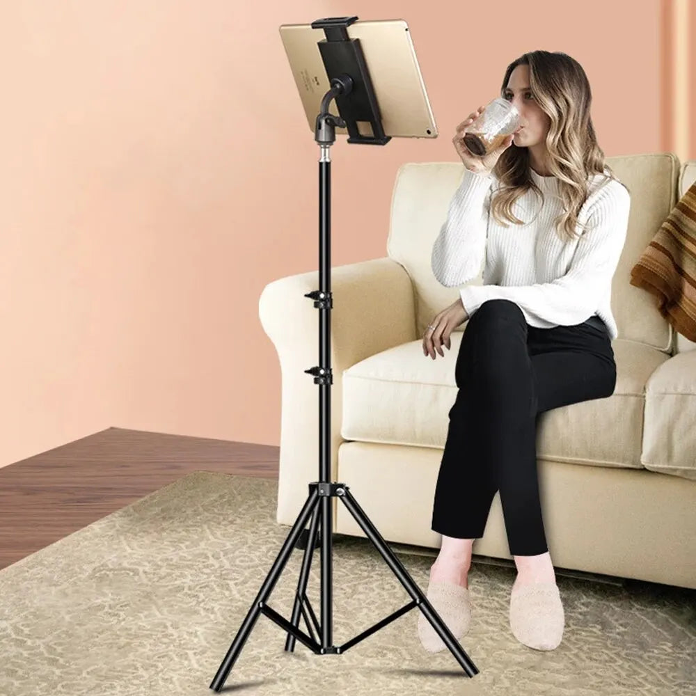 Adjustable Tripod Floor Tablet Stand