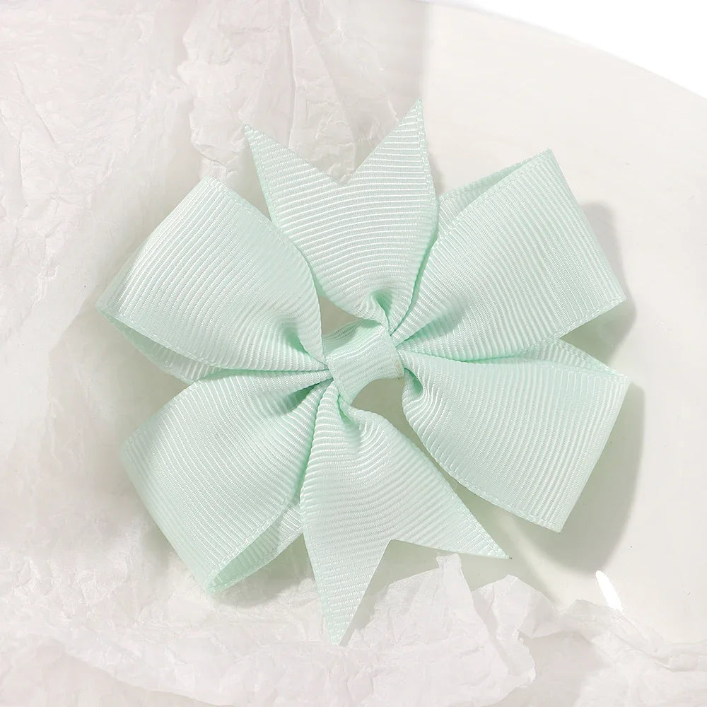 20/40PCS Candy Color Bow Hair Clip Set
