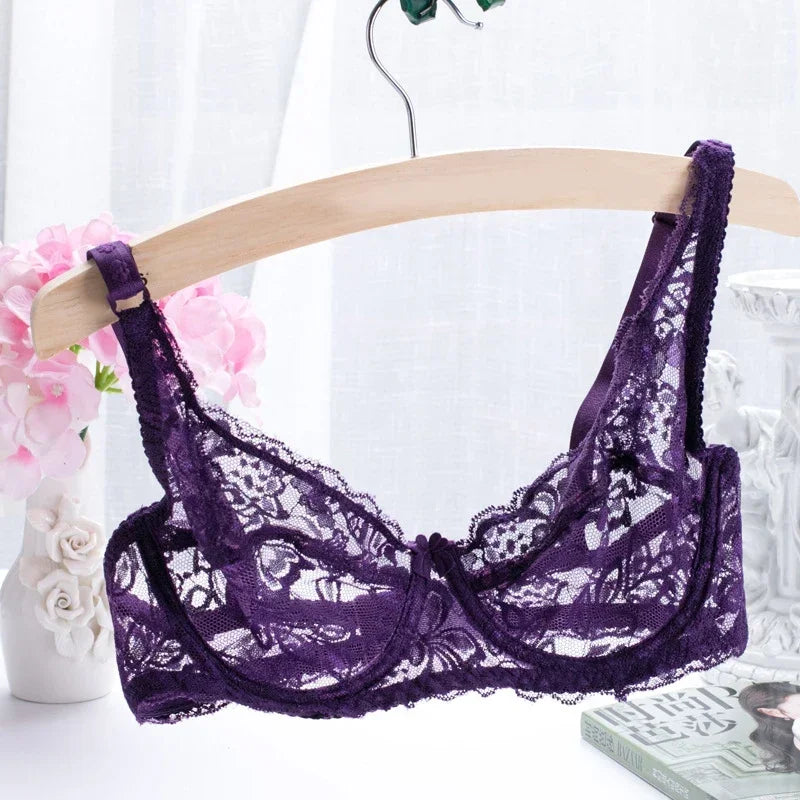Women’s Sexy Lace Mesh Underwire Bra