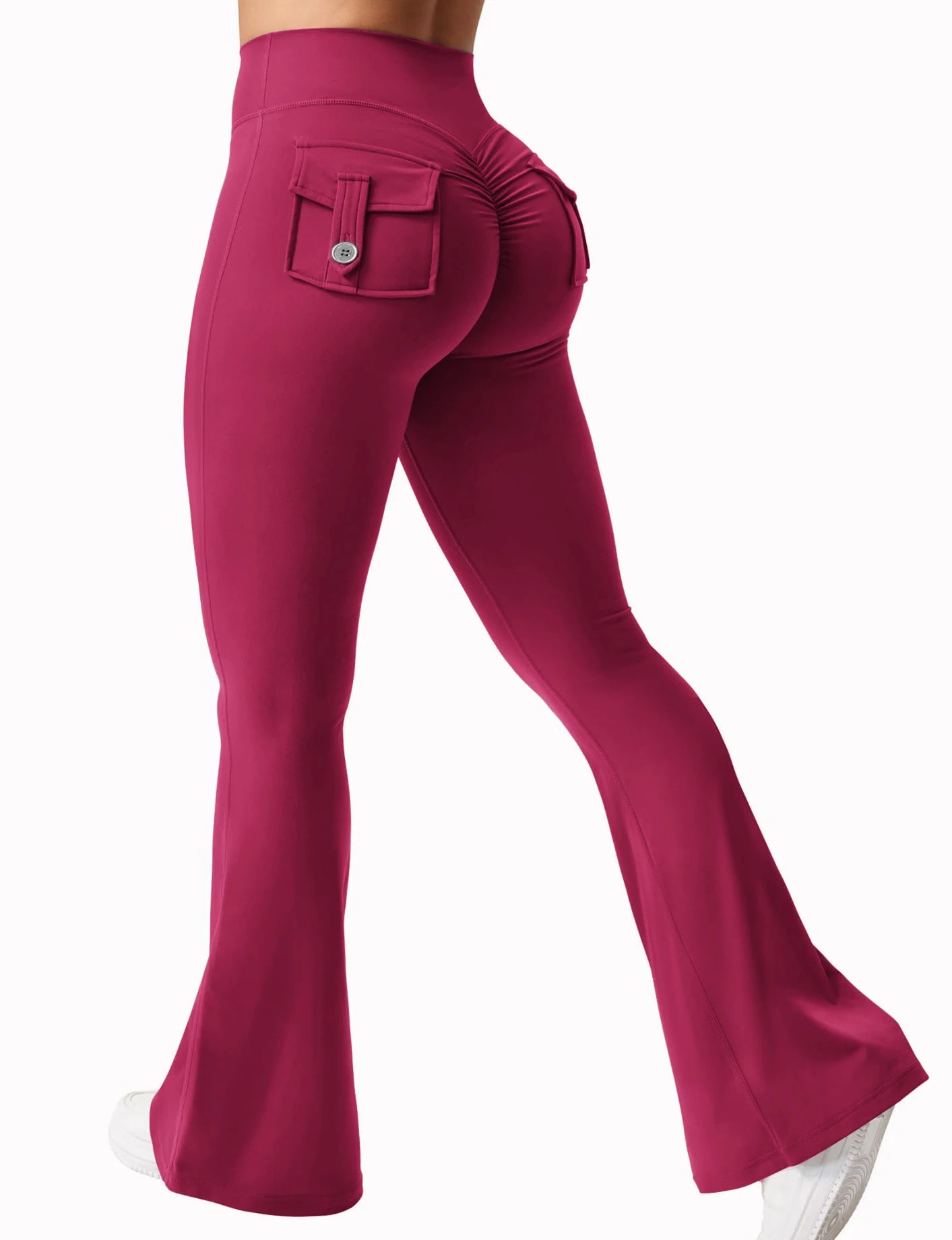 2025 New Arrival – Women’s Wide-Leg High-Stretch Yoga Leggings with Pockets
