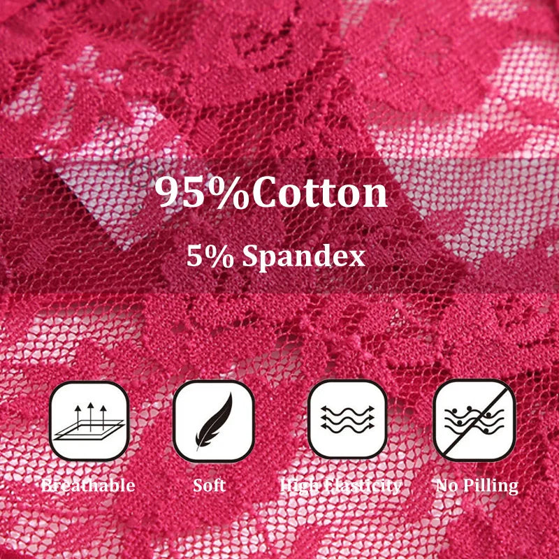 2PCS Sexy Lace G-String Panties