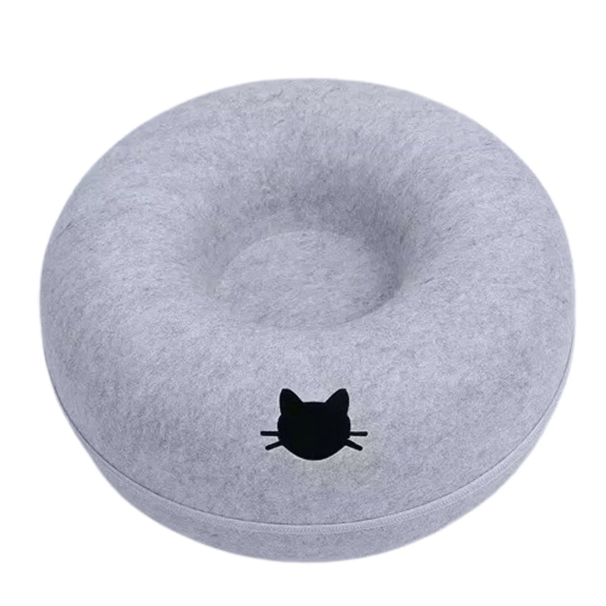 Felt Donut Cat Bed & Interactive Tunnel