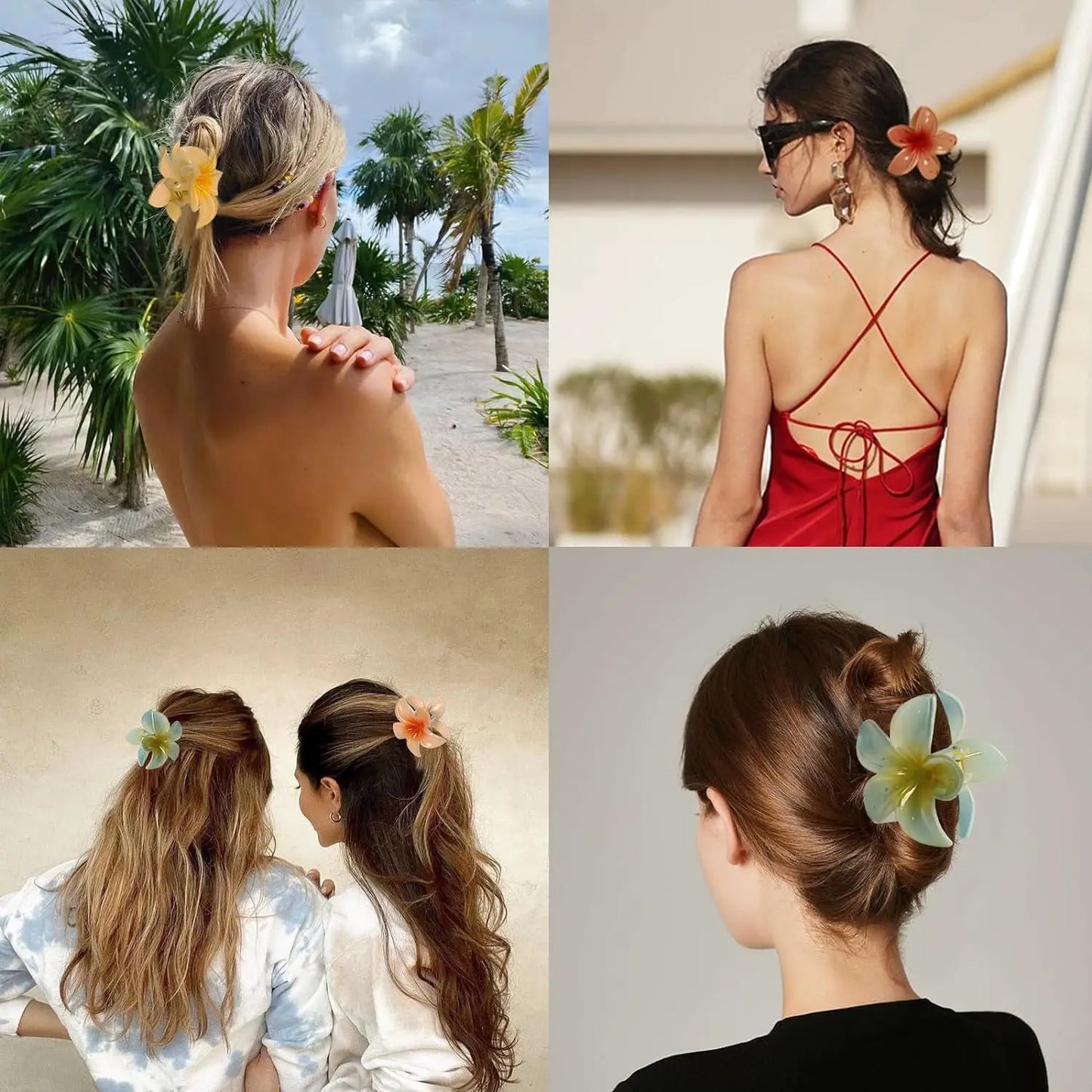2025 New Egg Flower Hair Clips