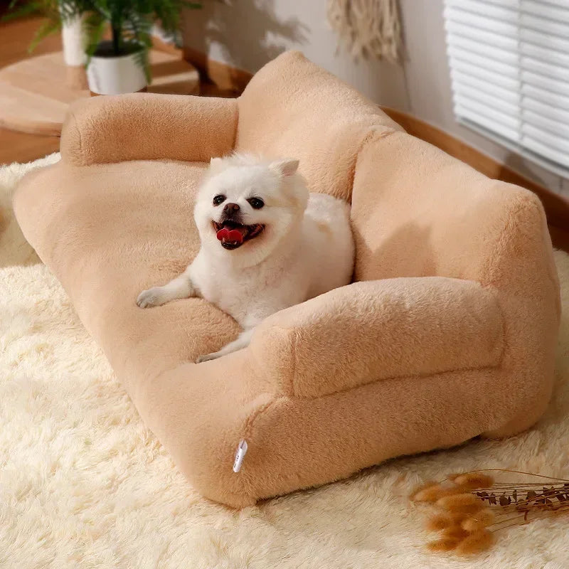 Plush Cat & Dog Bed