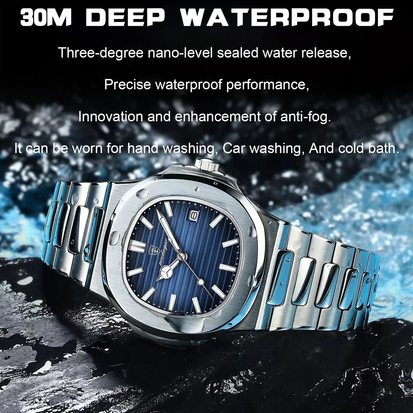 Square Luxury Men’s Wristwatch