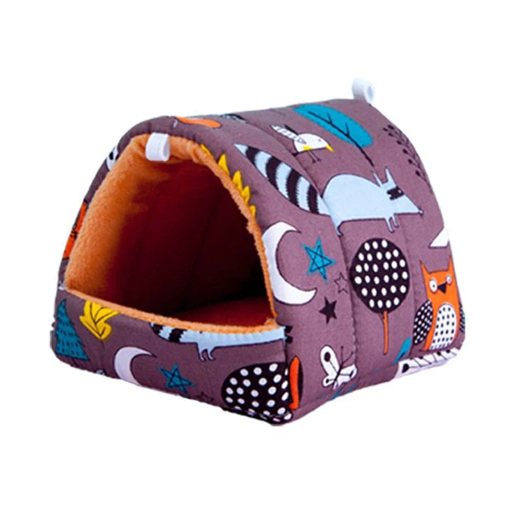 Winter Cartoon Animal Nest Bed