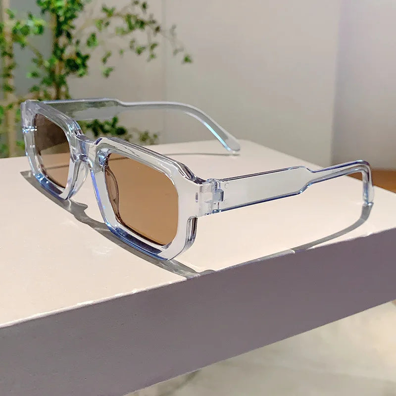New Vintage Rectangle Frame Sunglasses