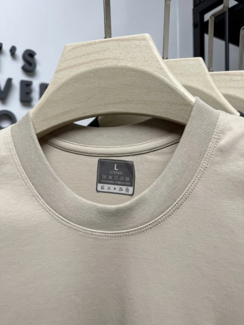 Luxury Cotton Men’s Seamless T-Shirt