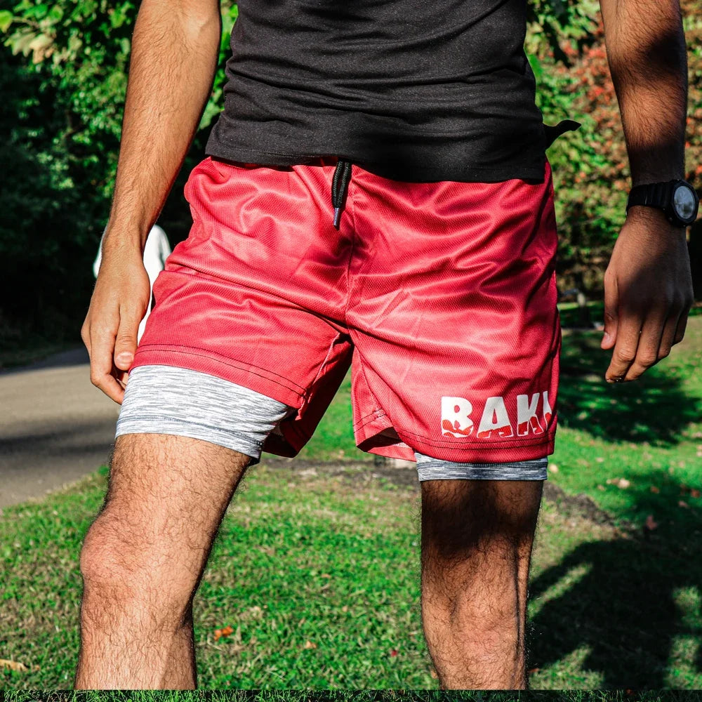 Anime 3D Print Mesh Shorts