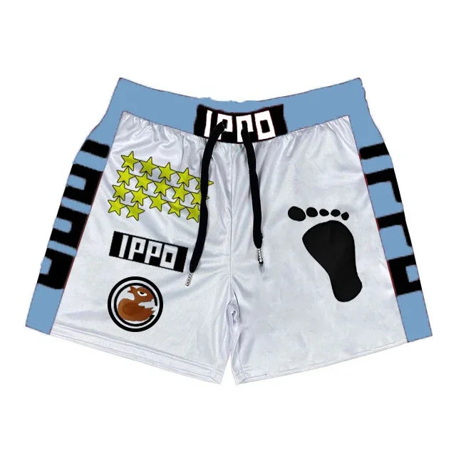 Anime 3D Print Mesh Shorts