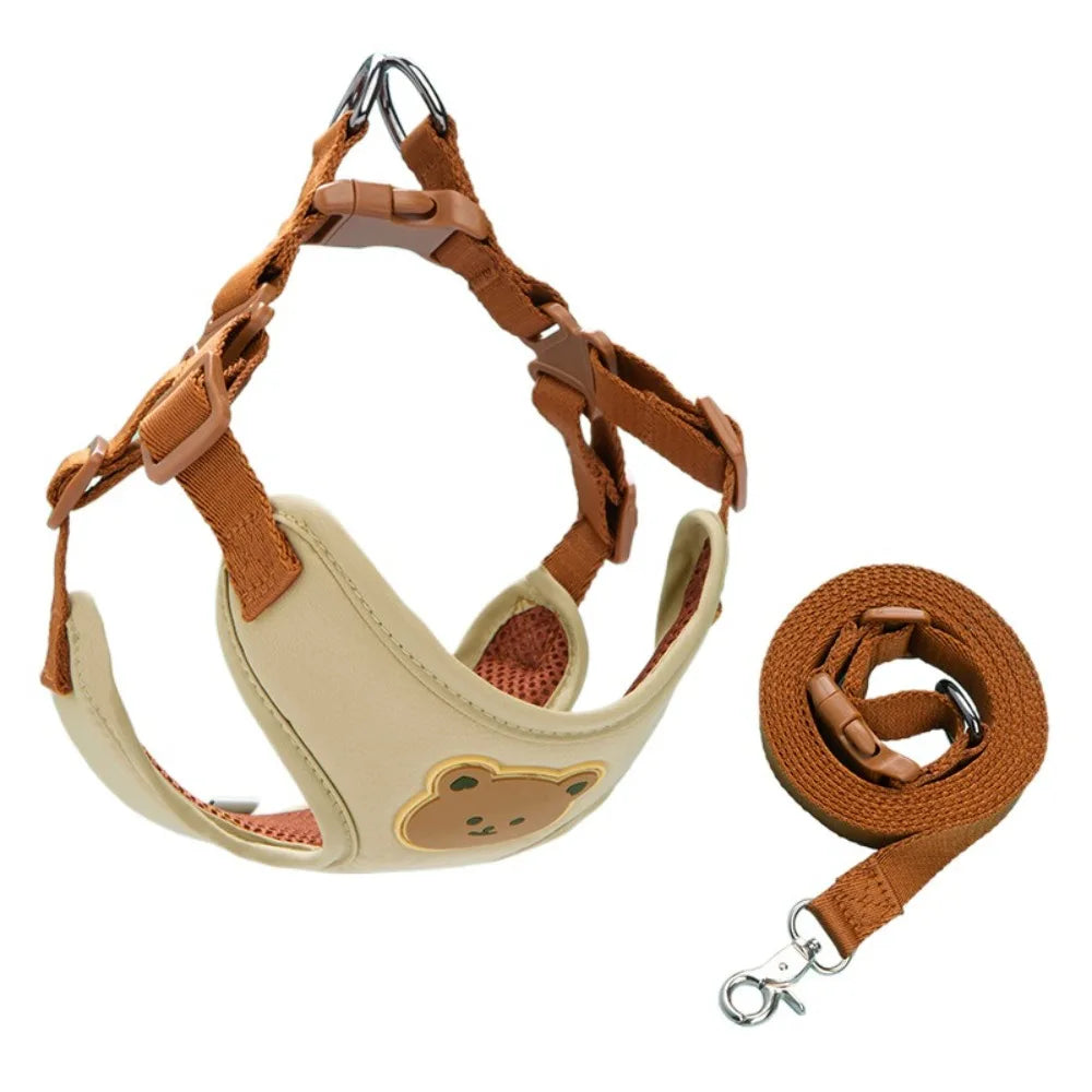 Cartoon Cute Pet Harness & Leash Set
