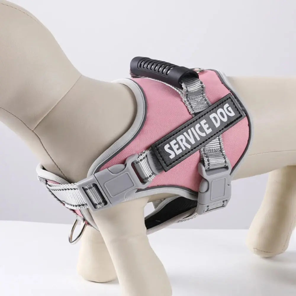 Adjustable Chest Collars & Reflective Dog Harness Set