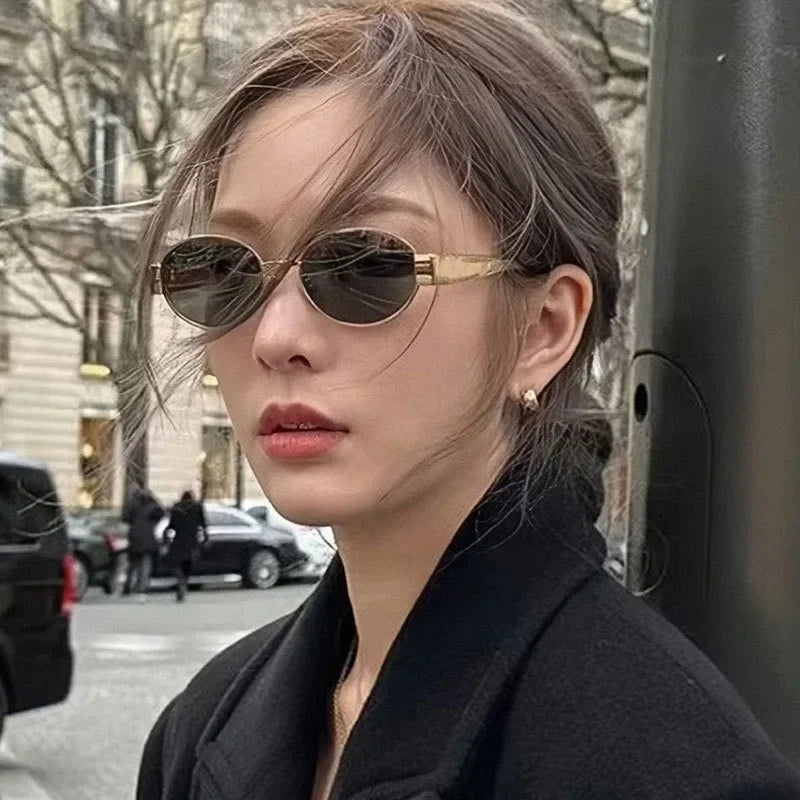 2025 Advanced Metal Oval Sunglasses