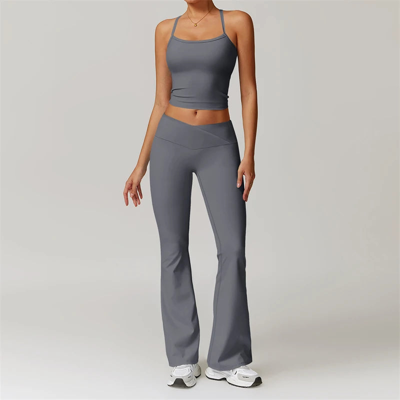2-Piece Women's Yoga & Fitness Set – Sports Bra & Leggings