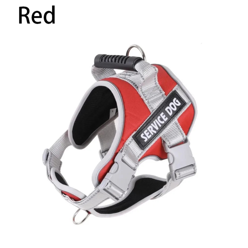 Adjustable Dog Harness & Reflective Leash Se