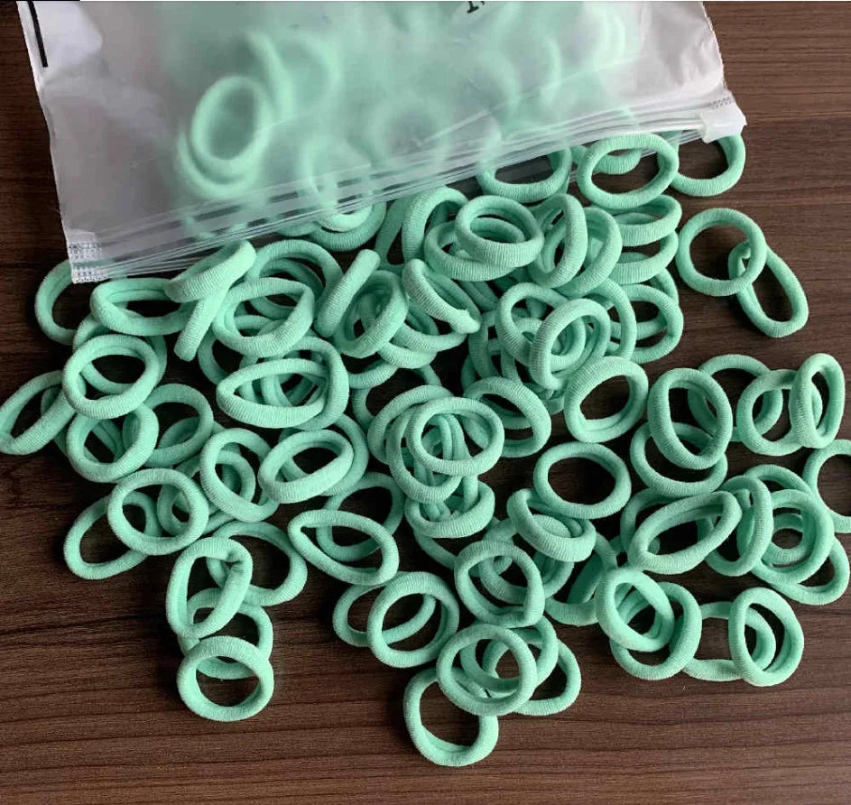 50/100PCS Colorful Nylon Hair Bands for Kids